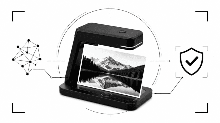 AI image detection scanner analyzing a photo to show how to tell if an image was generated by AI