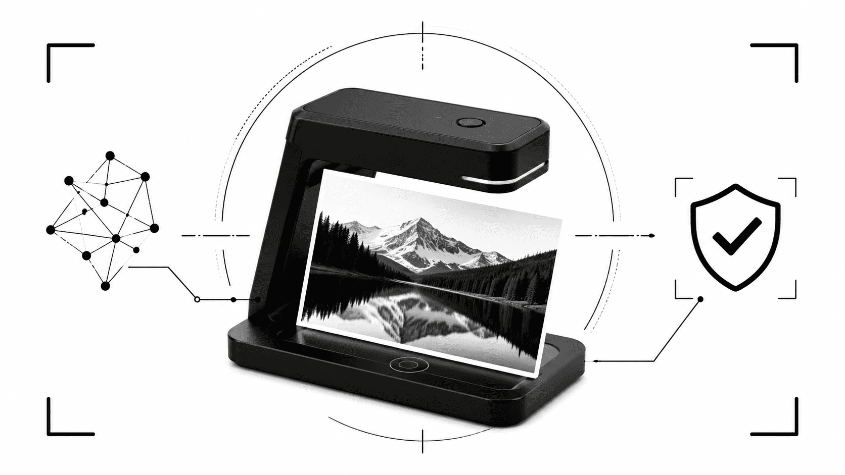AI image detection scanner analyzing a photo to show how to tell if an image was generated by AI